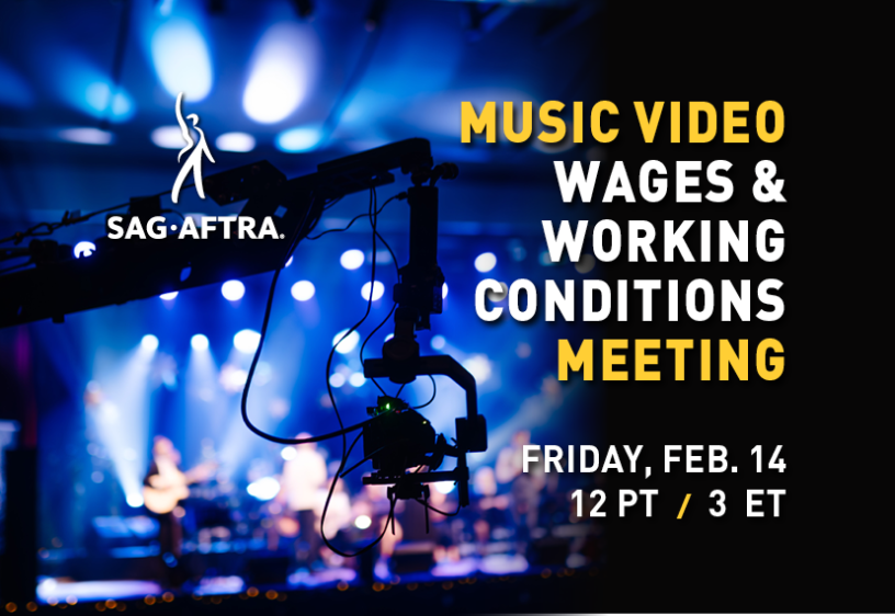 Negociaciones de contratos de videos musicales para la reunión nacional de W&W 2025 Fotografía de una cámara filmando un escenario con artistas en ella.