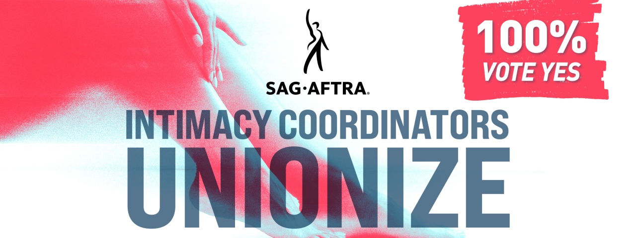 !00% YES Vote for Intimacy Coordinators Unionize