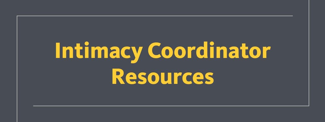 Intimacy Coordinator Standards & Protocols