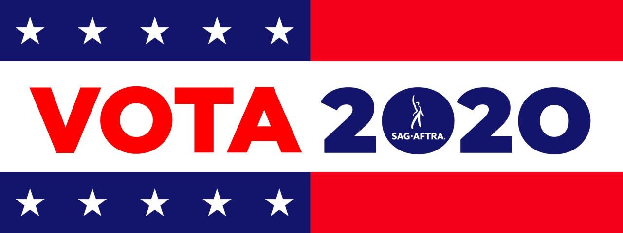 'Vota 2020' in red and blue on a white background