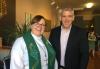 Rev. Brooke Peterson with SAG-AFTRA member Jim Anderson Rev. Brooke Peterson with SAG-AFTRA member Jim Anderson