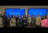 SAG-AFTRA President Gabrielle Carteris, front row, fourth from left, with members of the AFL-CIO Committee on Women Workers on Feb. 5. SAG-AFTRA President Gabrielle Carteris, front row, fourth from left, with members of the AFL-CIO Committee on Women Workers on Feb. 5.