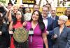 City Council members Carmen De La Rosa and Amanda Farias outside City Hall on Aug. 1 City Council members Carmen De La Rosa and Amanda Farias outside City Hall on Aug. 1