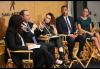 From left, NBC4 anchor Colleen Williams, panel moderator; Rep. Adam Schiff; SAG-AFTRA member Alyssa Milano; SAG-AFTRA National Executive Director David White; and SAG-AFTRA member Heidi Johanningmeier From left, NBC4 anchor Colleen Williams, panel moderator; Rep. Adam Schiff; SAG-AFTRA member Alyssa Milano; SAG-AFTRA National Executive Director David White; and SAG-AFTRA member Heidi Johanningmeier at the May 6 panel discussing the emerging threat of de