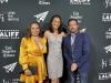 Fanny Grande y Michelle Bonilla, miembros del Comité Nacional Latino de SAG-AFTRA, y Armand Vasquez, presidente del comité, en la noche de gala inaugural del Festival Internacional de Cine Latino de Los Ángeles 2022 el 1 de junio. Imagen destacada de "El nuevo Comité Nacional Latino de SAG-AFTRA debuta en el Festival de Cine Latino"