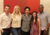 SAG-AFTRA performers Ben Whitehair, Laura Linda Bradley, Gregg Martin, Jennie Marie Pacelli and Jason George on Nov. 18 at SAG-AFTRA Plaza. SAG-AFTRA performers Ben Whitehair, Laura Linda Bradley, Gregg Martin, Jennie Marie Pacelli and Jason George on Nov. 18 at SAG-AFTRA Plaza.
