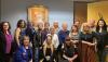 Members celebrate at the Ada Lynn Boardroom dedication ceremony. Members celebrate at the Ada Lynn Boardroom dedication ceremony.