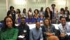 SAG-AFTA member and NPR host Sam Sanders, front row center takes a photo with attendees of his breakout session, “The Art of the Follow-Up: Perfecting Your Interview Style,” at the NABJLA Media Summit & Career Fair. SAG-AFTA member and NPR host Sam Sanders, front row center takes a photo with attendees of his breakout session, “The Art of the Follow-Up: Perfecting Your Interview Style,” at the NABJLA Media Summit & Career Fair.