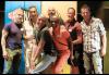 SAG-AFTRA LGBTQ Committee Co-Chair Jason Stewart, back center, with members on July 27. SAG-AFTRA LGBTQ Committee Co-Chair Jason Stewart, back center, with members on July 27.