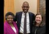 Helen S. Jarrett, Antonio Delgado and Rebecca Damon Helen S. Jarrett, Antonio Delgado and Rebecca Damon