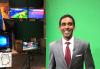 Neville Miller in his element at KMBC. 