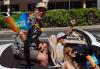 Tim Kang, Gina Marie May and SAG-AFTRA Hawaii Local Vice President Charles Uyehara, driving. Tim Kang, Gina Marie May and SAG-AFTRA Hawaii Local Vice President Charles Uyehara, driving.