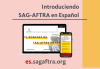 Screenshot of laptop showing the Spanish sagaftra.org site