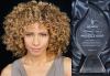 Michelle Hurd Honored with President's Award Headshot of Hurd on left and award on right