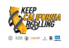 Illustration of the state of California and the text Keep California Rolling.