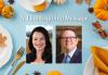 "A Thanksgiving Message" with headshots of Fran and Duncan