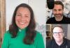 Counterwise from left, sAG-AFTRA President Fran Drescher, Executive Vice President Ben Whitehair and National Executive Director & Chief Negotiator Duncan Crabtree-Ireland. Hero image for SAG-AFTRA podcast 110 episode, "SAG-AFTRA: On Strike!"