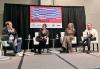 From left, SAG-AFTRA National Executive Director Duncan Crabtree-Ireland; member Ginnifer Goodwin; producer Michelle Lang and SAG-AFTRA CCO Ray Rodriguez at SXSW2022 Hero Image for SAG-AFTRA Podcast e83: SXSW22 Streaming Panel