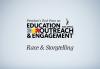 Tuesday, June 23 @ 9:30 a.m. PT/11:30 a.m. CT/12:30 p.m. ET PTEOE logo in center with "Race & Storytelling" below in black italics