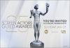 25th Annual Screen Actors Guild Awards Text on the left "Twenty Fifth Annual Screen Actors Guild Awards" with a gold 25 behind it. The Actor award in the center and text on the left "You're Invited to A Special Viewing Party! Sunday JAN 27" with the TNT, SAG-AFTRA and tbs. #SAGAwards