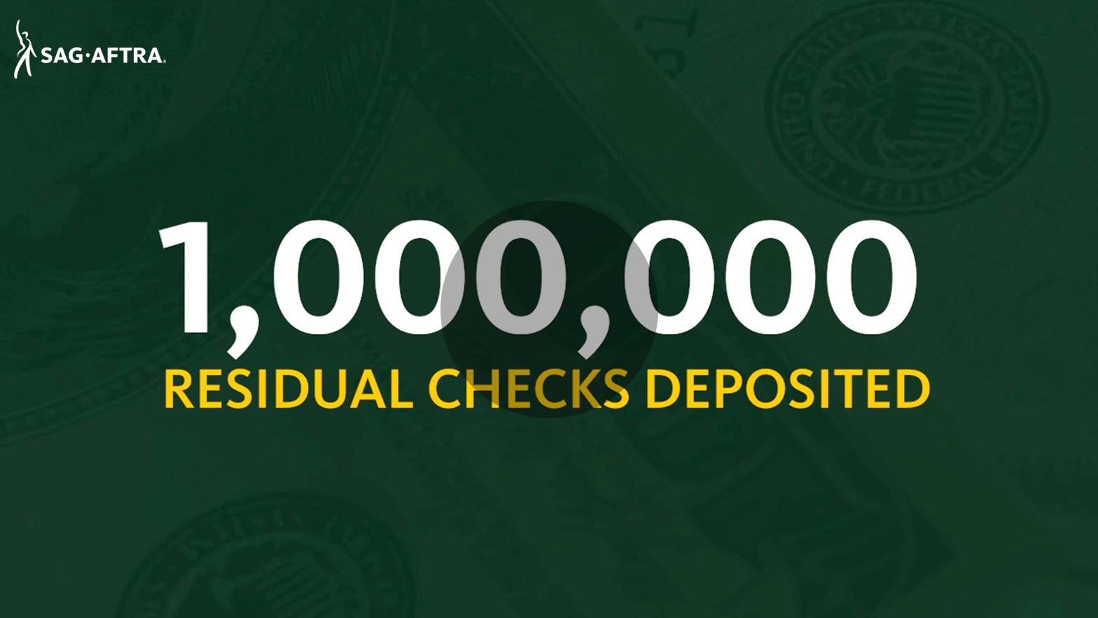 Members’ Direct Deposit Residuals Total Nearly $200 Million 1,000,000 in yellow on a green background